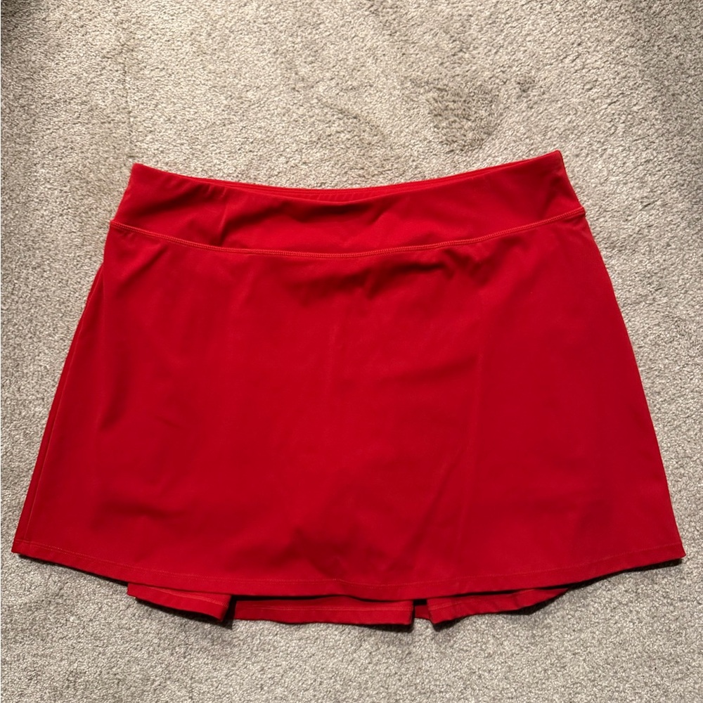 Stelle Red Athletic Skort / Skirt size XL with built in shorts